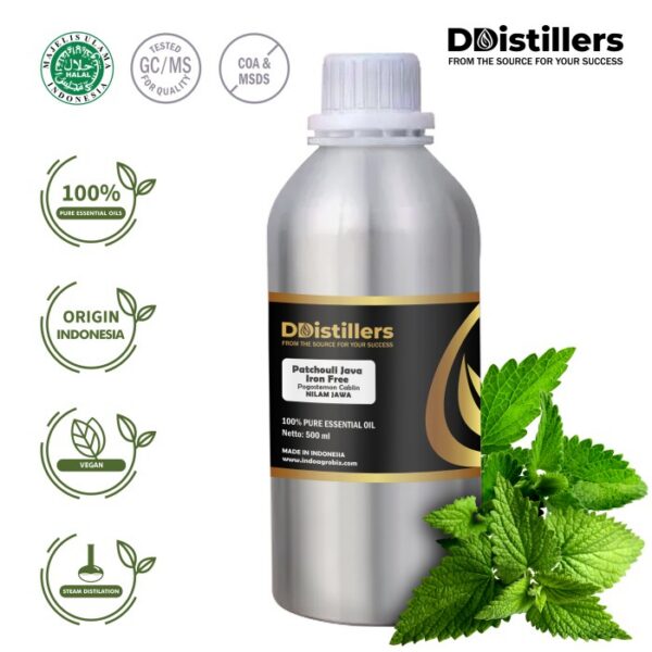 9c7900c7d6a0448e9d270106c9054284-2.jpg Patchouli (Java Iron Free) / Nilam Jawa Essential Oil Pure 100%, 500ML-1L HDPE/SS