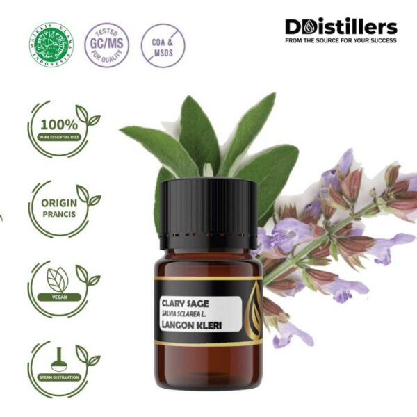 Clary Sage / Langon Kleri Essential Oil Pure 100%, 2-10ML GS