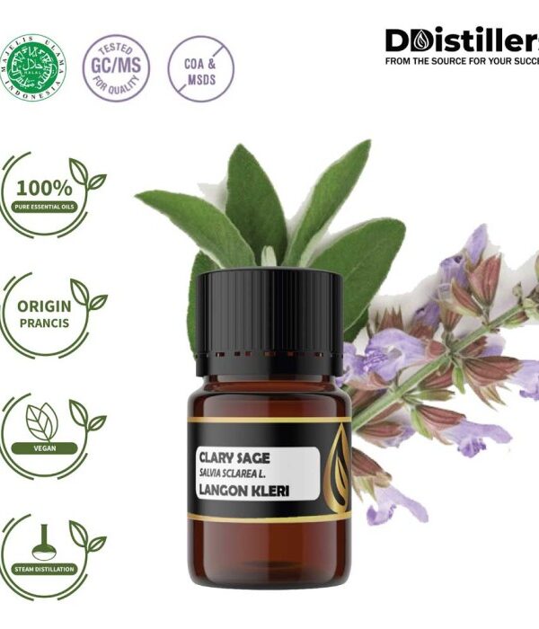 Clary Sage / Langon Kleri Essential Oil Pure 100%, 2-10ML GS
