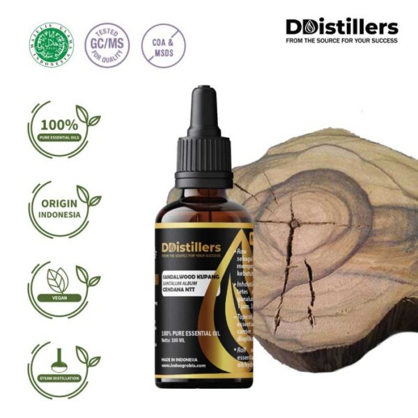 Sandalwood (Kupang) / Cendana NTT Essential Oil Pure 100%, 50-100ML GS