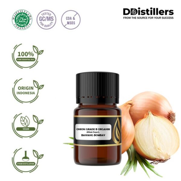 a0226e52d13e4df19003c8f72e5bd633.jpg Onion/Bawang Bombay Grade B Organic Essential Oil Pure100%, 2-10ML GS