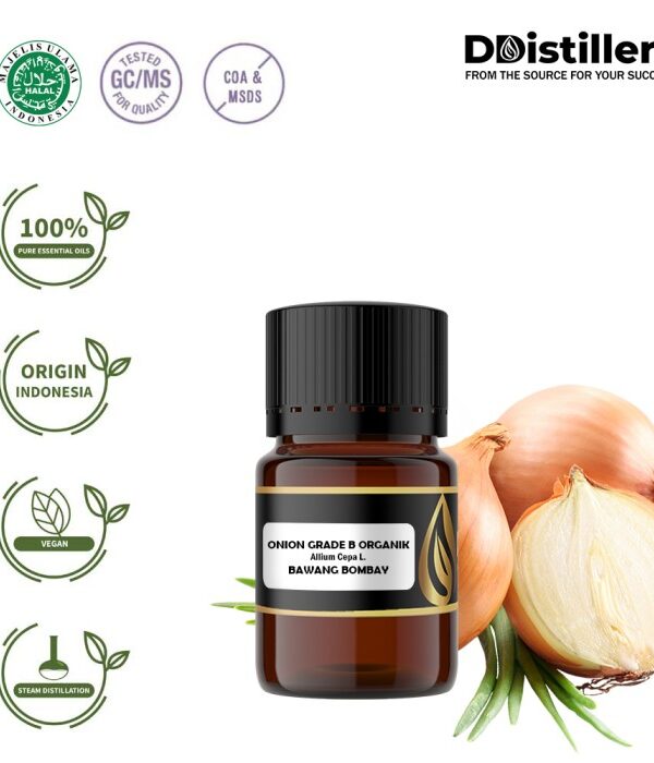 Onion/Bawang Bombay Grade B Organic Essential Oil Pure100%, 2-10ML GS