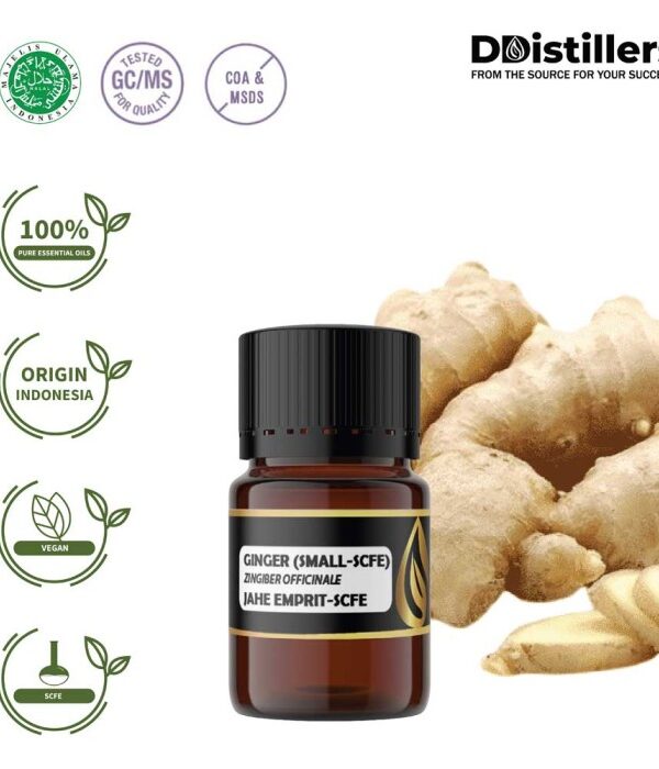 Ginger (Small SCFE) / Jahe Emprit Essential Oil Pure 100%, 2-10ML GS