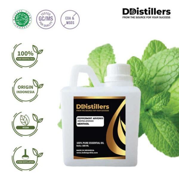 Peppermint (Cornmint) / Cornmint Essential Oil Pure 100%, 500ML-1L HDPE/SS