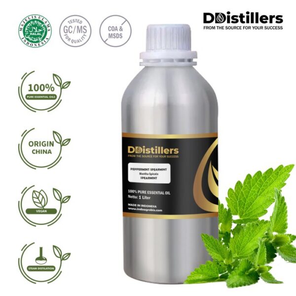 Peppermint (Spearmint) / Spearmint Essential Oil Pure 100%, 500ML-1L HDPE/SS