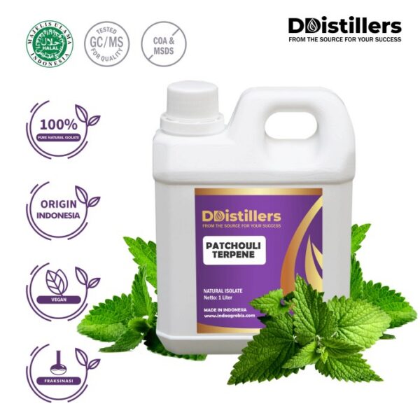 Patchouli Terpenes Natural Isolate Oil Pure 100%, 500ML-1L HDPE