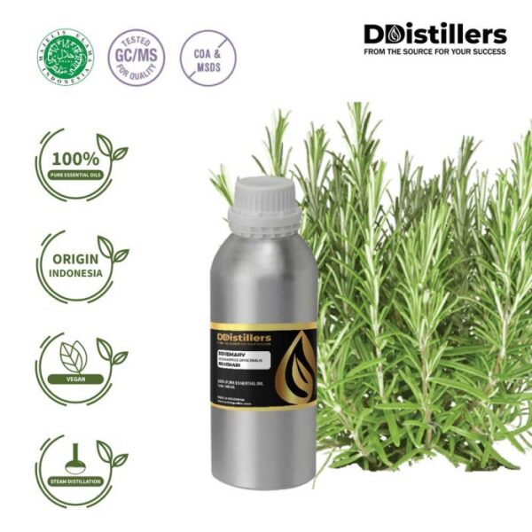 Rosemary / Rosemari Essential Oil Pure 100%, 500ML-1L HDPE/SS
