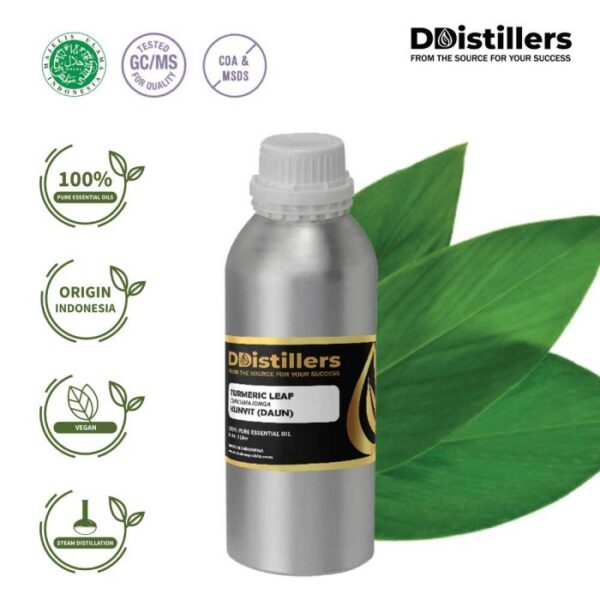 Turmeric Leaf / Daun Kunyit Essential Oil Pure 100%, 500ML-1L HDPE/SS