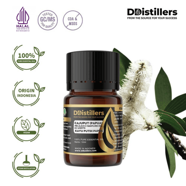 Cajuput (Papua) / Kayu Putih (Papua) Essential Oil Pure 100%, 2-10ML GS