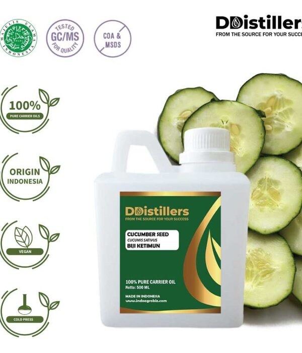 Cucumber Seed / Biji Ketimun Carrier Oil Pure 100%, 500ML-1L HDPE