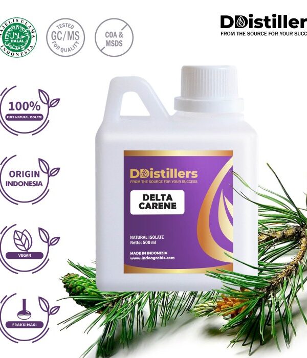 Delta Carene Natural Isolate Oil Pure 100%, 500ML-1L HDPE