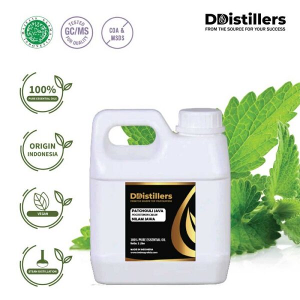 Patchouli Java / Nilam Jawa Essential Oil Pure 100%, 500ML-1L HDPE/SS