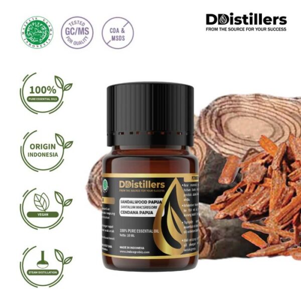 Sandalwood (Papua) / Cendana Papua Essential Oil Pure 100%, 2-10ML GS