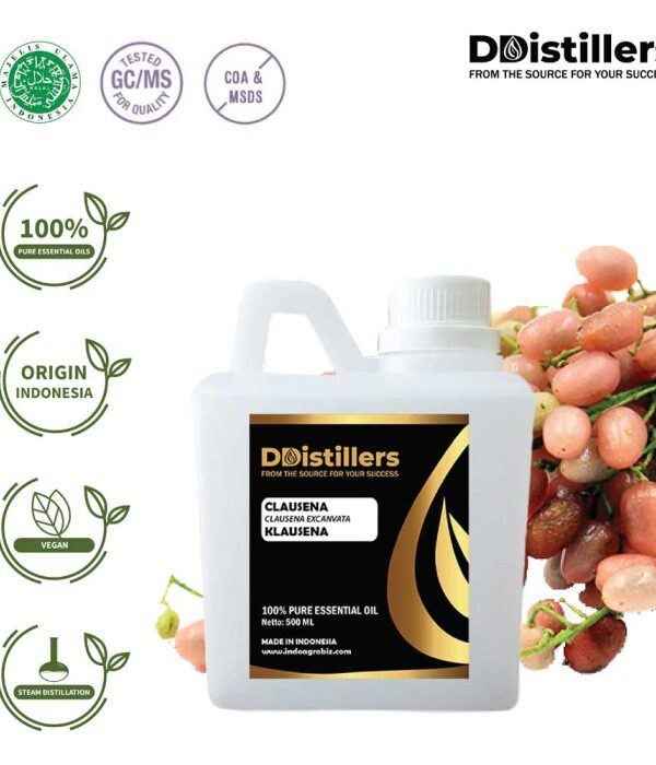 Clausena / Klausena Essential Oil Pure 100%, 500ML-1L HDPE/SS