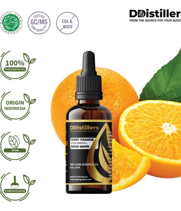 Sweet Orange / Jeruk Manis Essential Oil Pure 100%, 50-100ML GS
