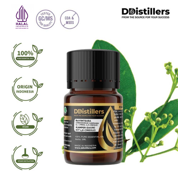 b579807e028b4630b03f328cf6d01968.png Ravintsara / Daun Kamper (CT 1,8-Cineol) Essential Oil Pure 100%, 2-10ML GS