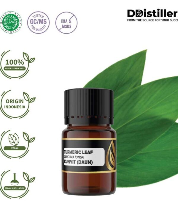 Turmeric Leaf / Daun Kunyit Essential Oil Pure 100%, 2-10ML GS