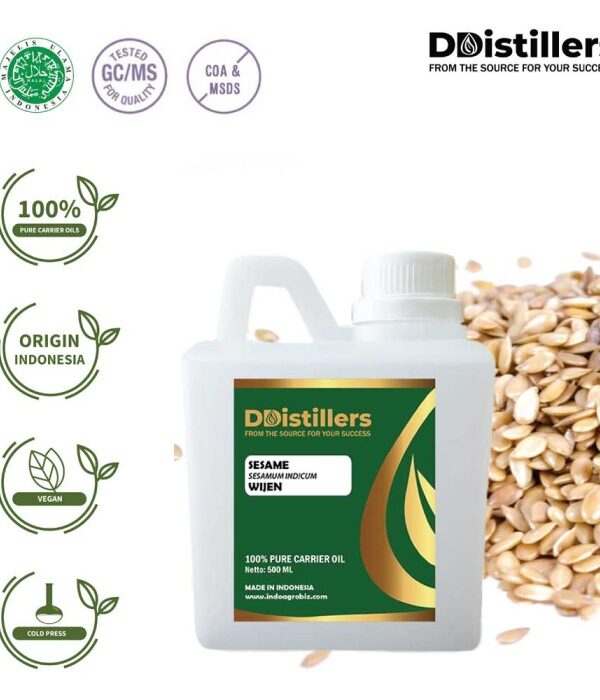 Sesame / Wijen Carrier Oil Pure 100%, 500ML-1L HDPE
