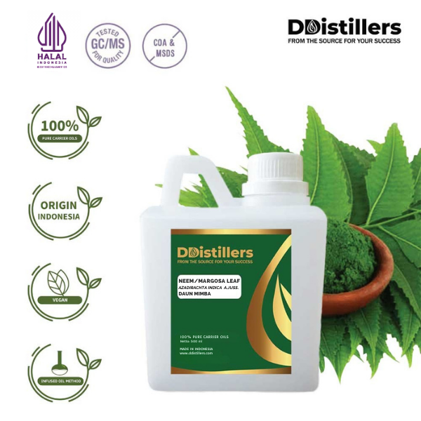 Neem Leaf / Daun Mimba Carrier Oil Pure 100%, 500ML-1L HDPE