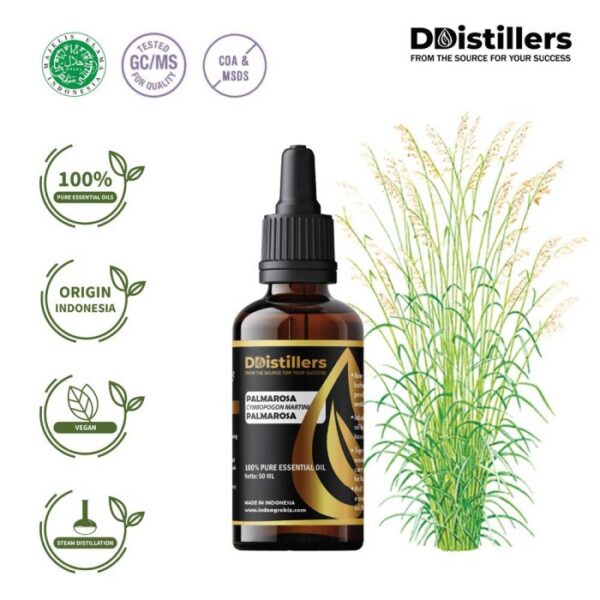 Palmarosa / Palmarosa Essential Oil Pure 100%, 50-100ML GS