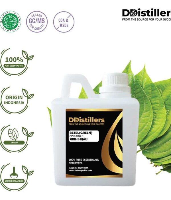 bd4dc37d2c2146769ee15da1b8941724.jpg Betel Green / Sirih Hijau Essential Oil Pure 100%, 500ML-1L HDPE/SS