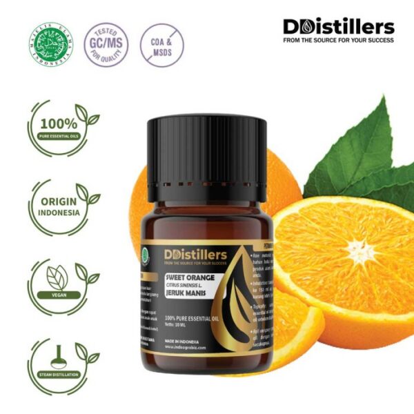 Sweet Orange / Jeruk Manis Essential Oil Pure 100%, 2-10ML GS