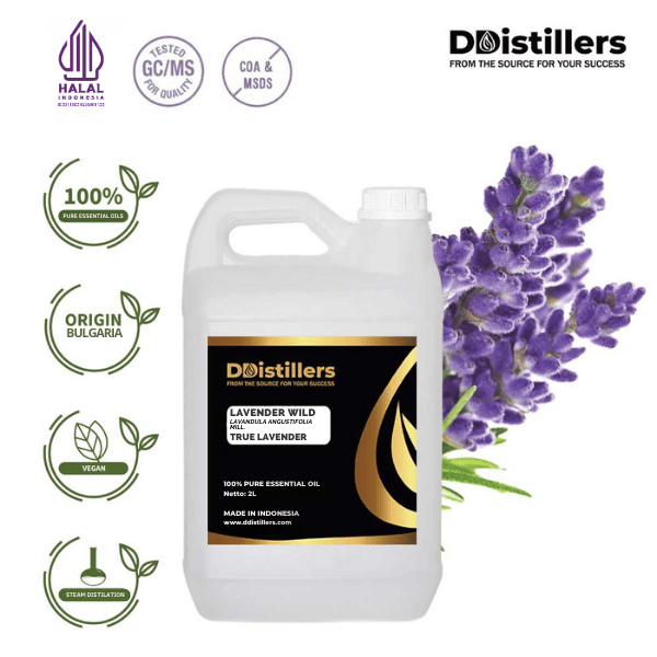 be166c65b6f8473e92ae2a38873f7eeb.png Lavender Wild / True Lavender Essential Oil Pure 100%, 2L HDPE