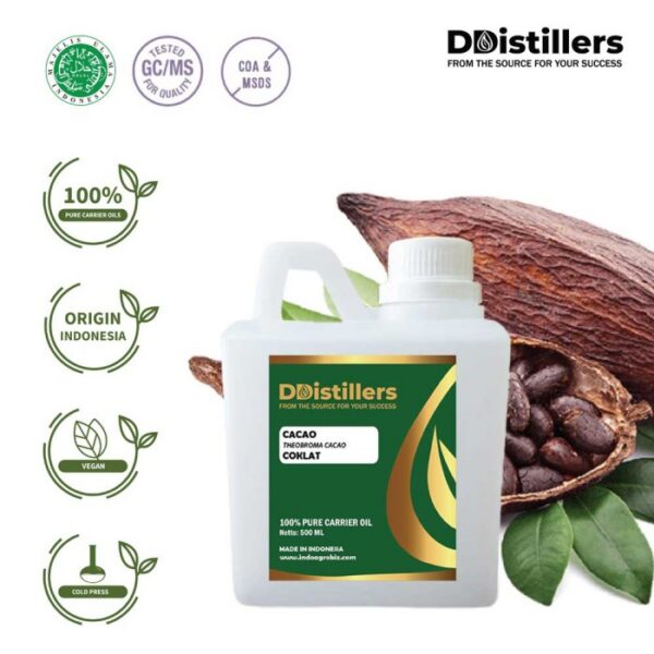 Cacao / Coklat Carrier Oil Pure 100%, 500ML-1L HDPE/SS