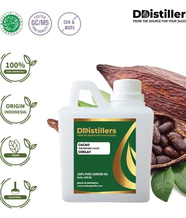 Cacao / Coklat Carrier Oil Pure 100%, 500ML-1L HDPE/SS