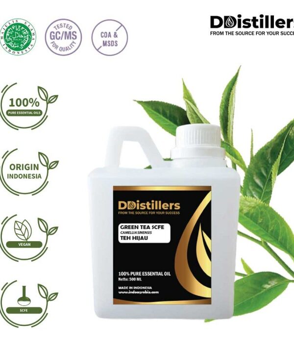 Green Tea SCFE / Teh Hijau Essential Oil Pure 100%, 500ML-1L HDPE/SS