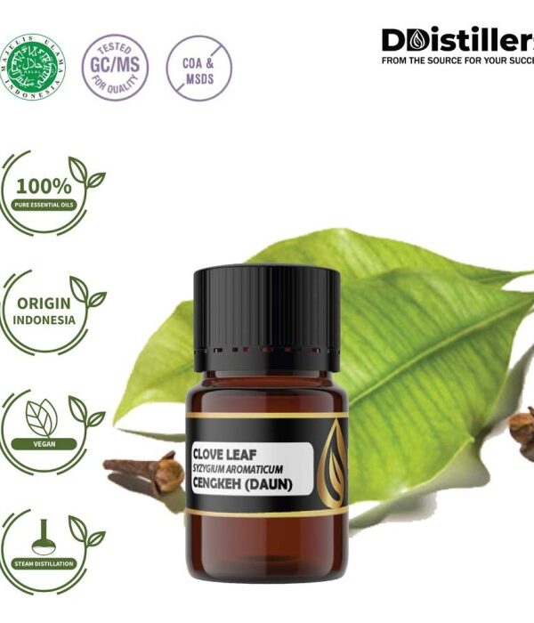 Clove Leaf / Daun Cengkeh Essential Oil Pure 100%, 2-10ML GS