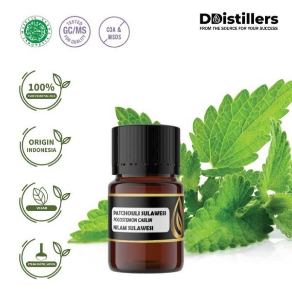 Patchouli (Sulawesi) / Nilam (Sulawesi) Essential Oil Pure 100%, 2-10ML GS