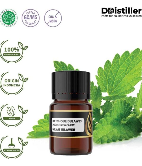 Patchouli (Sulawesi) / Nilam (Sulawesi) Essential Oil Pure 100%, 2-10ML GS