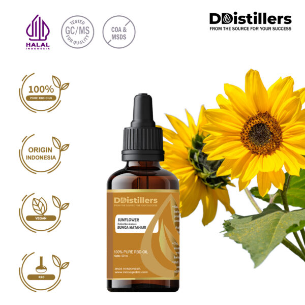 Sunflower / Bunga Matahari RBD Pure 100%, 50-100ML GS