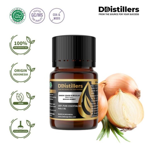 c3224bb3fbe64dc68dc0f526f9e57295.jpg Onion/Bawang Bombay Grade B Regular Essential Oil Pure100%, 2-10ML GS