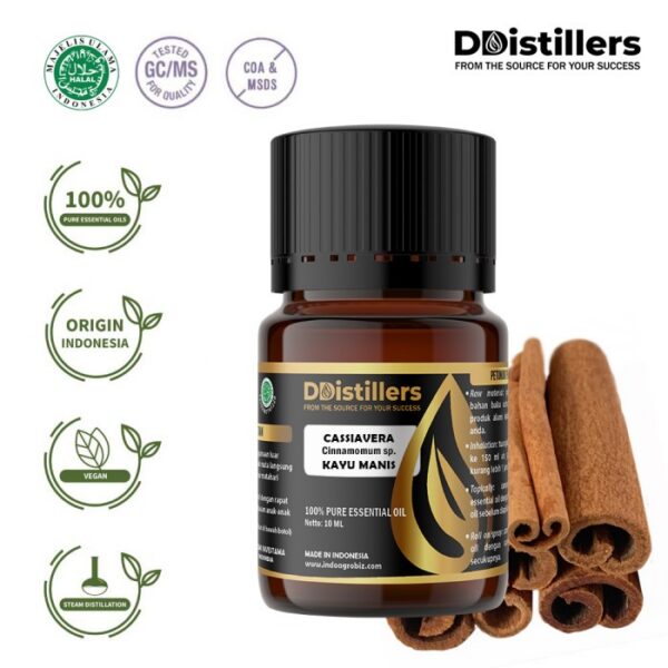 Cassia / Kayu Manis Tiongkok / Indonesia Essential Oil Pure 100%, 2-10ML GS