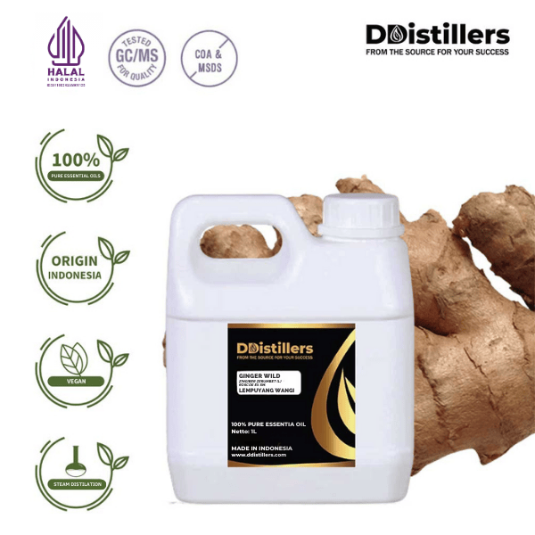 Ginger Wild / Lempuyang Wangi Essential Oil Pure 100%, 500ML-1L HDPE/SS