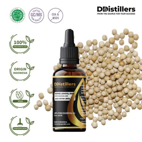 c734af49332146a48227d985c698c449.jpg Pepper (White) Seed / Biji Lada Putih Essential Oil Pure 100%, 50-100ML GS