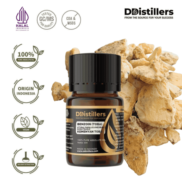 Benzoin (Toba) / Kemenyan Toba Absolute Oil Pure 100%, 2-10ML GS
