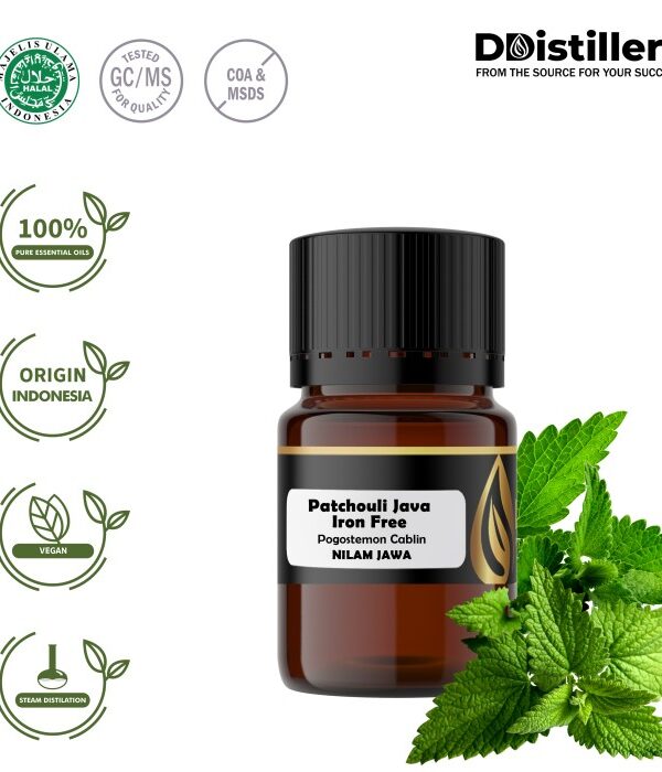 Patchouli (Java Iron Free) / Nilam Jawa Essential Oil Pure 100%, 2-10ML GS