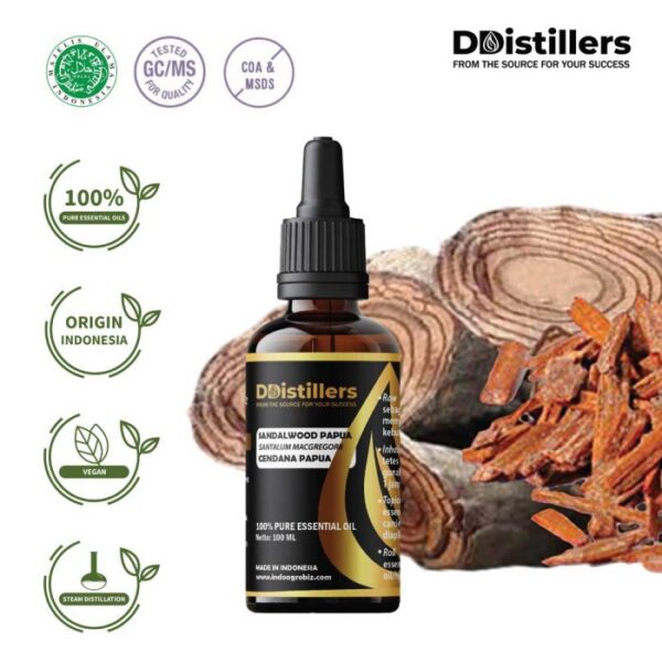 Sandalwood (Papua) / Cendana Papua Essential Oil Pure 100%, 50-100ML GS