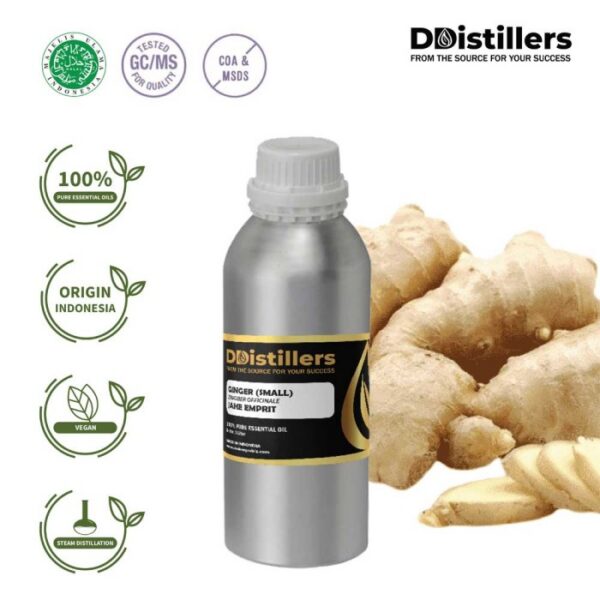 Ginger (Small) / Jahe Emprit Essential Oil Pure 100%, 500ML-1L HDPE/SS
