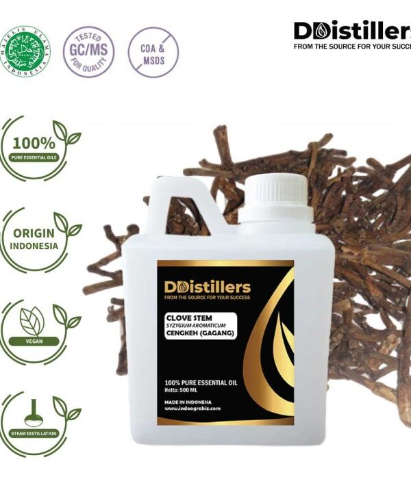 Clove Stem / Batang Cengkeh Essential Oil Pure 100%, 500ML-1L HDPE/SS