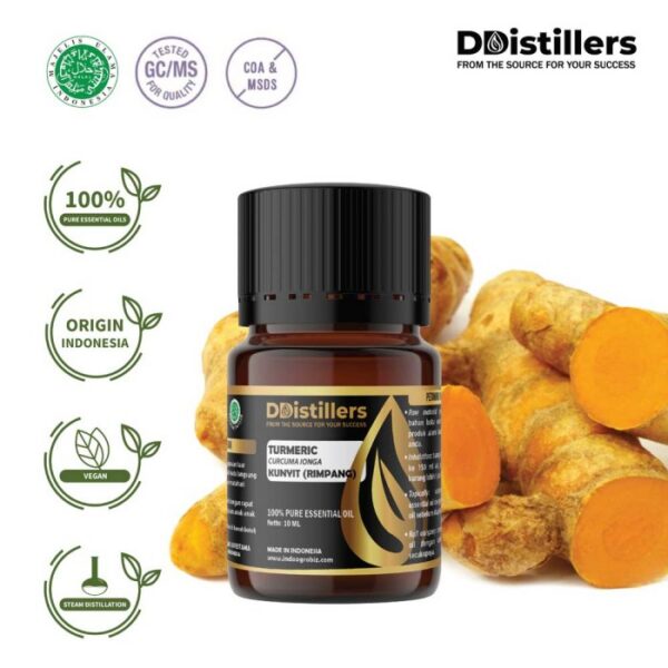 Turmeric / Kunyit Essential Oil Pure 100%, 2-10ML GS