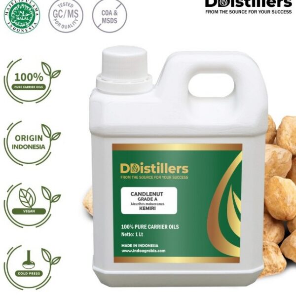 Candlenut / Kemiri Cold Press Grade A CO Pure 100%, 500ML-1L HDPE