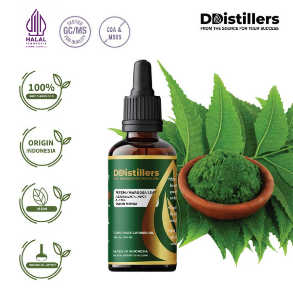 Neem Leaf / Daun Mimba Carrier Oil Pure 100%, 50-100ML GS