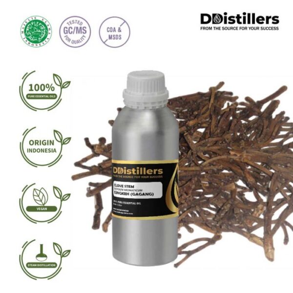 Clove Stem / Batang Cengkeh Essential Oil Pure 100%, 500ML-1L HDPE/SS