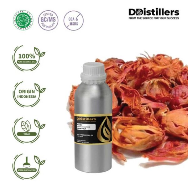 Mace / Mace Pala / Fuli Essential Oil Pure 100%, 500ML-1L HDPE/SS