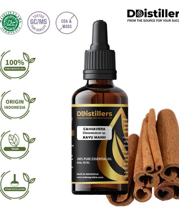 Cassia / Kayu Manis Tiongkok / Indonesia Essential Oil Pure 100%, 50-100ML GS