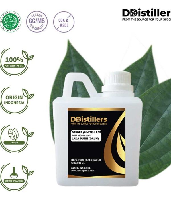 cf81b5f197874ff68cecc2829896db9f.jpg Pepper (White) Leaf / Daun Lada Putih Essential Oil Pure 100%, 500ML-1L HDPE/SS